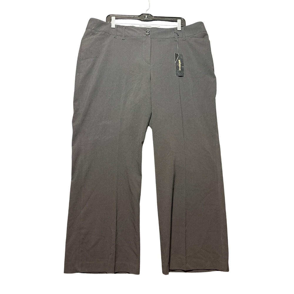 Lane Bryant Dress Pants Women 20 Black Wide Leg Trouser Average NWT